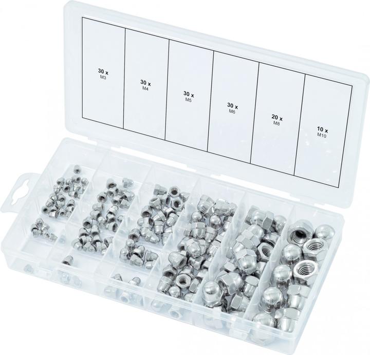 Image du produit KS Tools Assortiment d'écrous en acier inoxydable