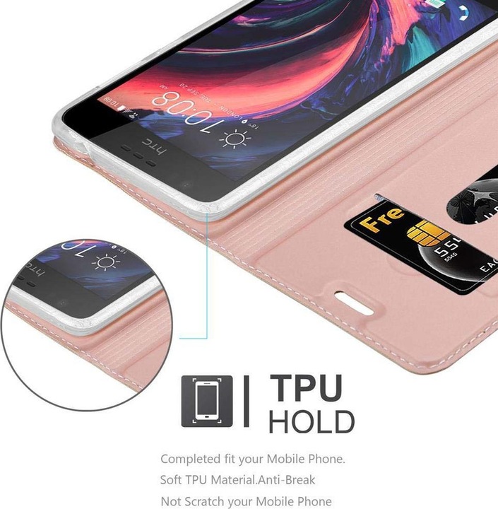 Actual product image Cadorabo Book Classy Style Cover (HTC Desire 10 Lifestyle, HTC Desire 825)