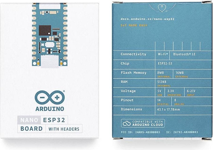 Produktbild Arduino Nano ESP32 with headers