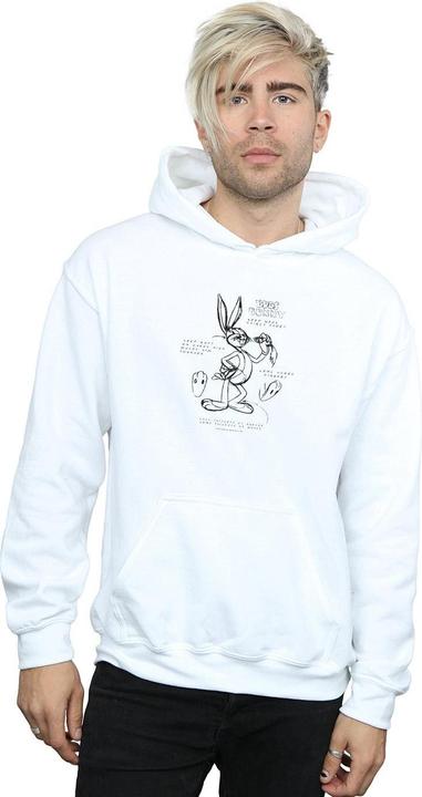 Immagine prodotto Looney Tunes Bugs Bunny Drawing Instruction Felpa con Cappuccio Uomo (3XL)