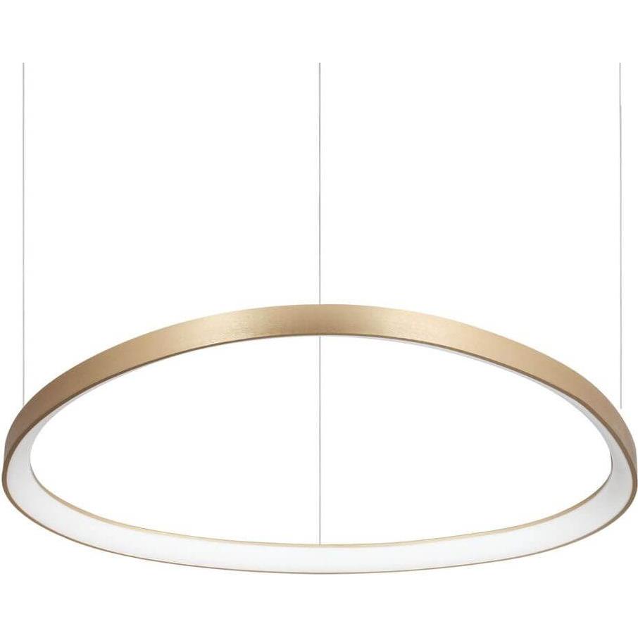 Ideal lux, Pendelleuchte, GEMINI LED Pendelleuchte 55W dimmbar Messing warmweiss 304731 (7600 lm)