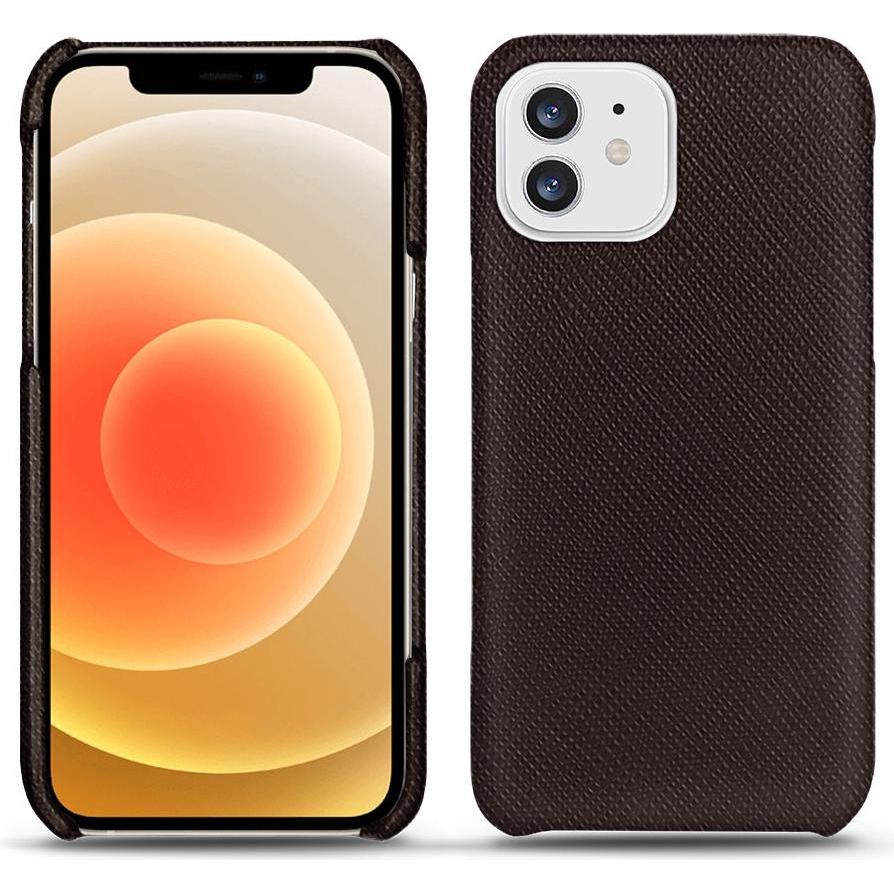 Noreve Lederschutzhülle (Apple iPhone 12 mini), Smartphone Hülle, Braun
