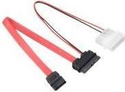 Actual product image Akasa SATA 2 combo cable (data and power)