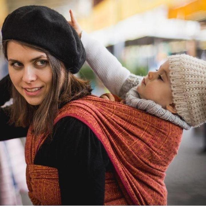 Immagine prodotto Didymos Fionda per bambini Prima Ruby-tangerine (4.70 m)