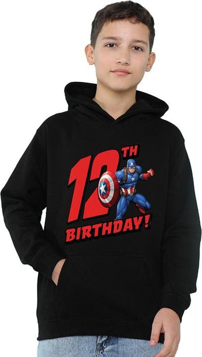 Image du produit Captain America - Sweat à capuche 12TH BIRTHDAY - Enfant (128)