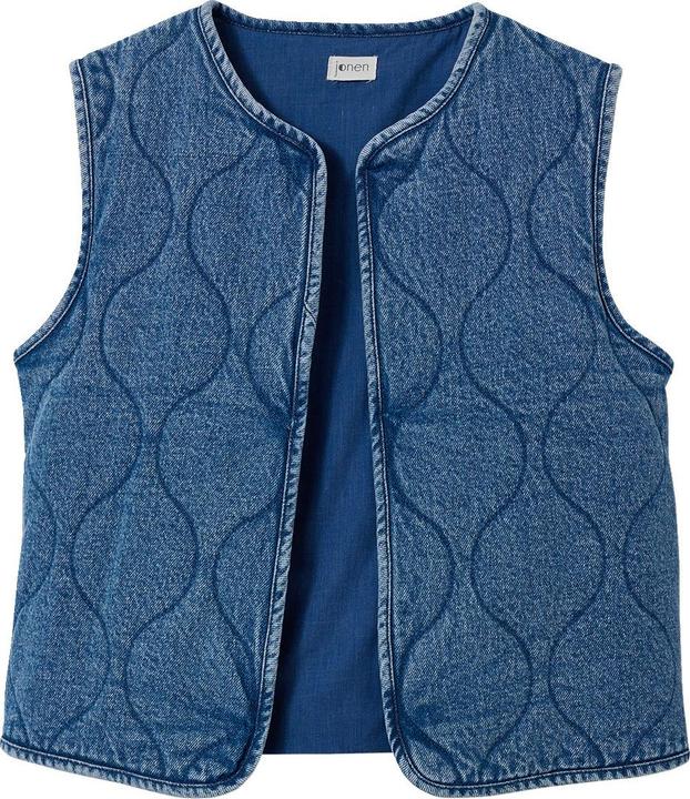 Actual product image Jonen Jeansweste mit Wellensteppung, Mädchen (128)