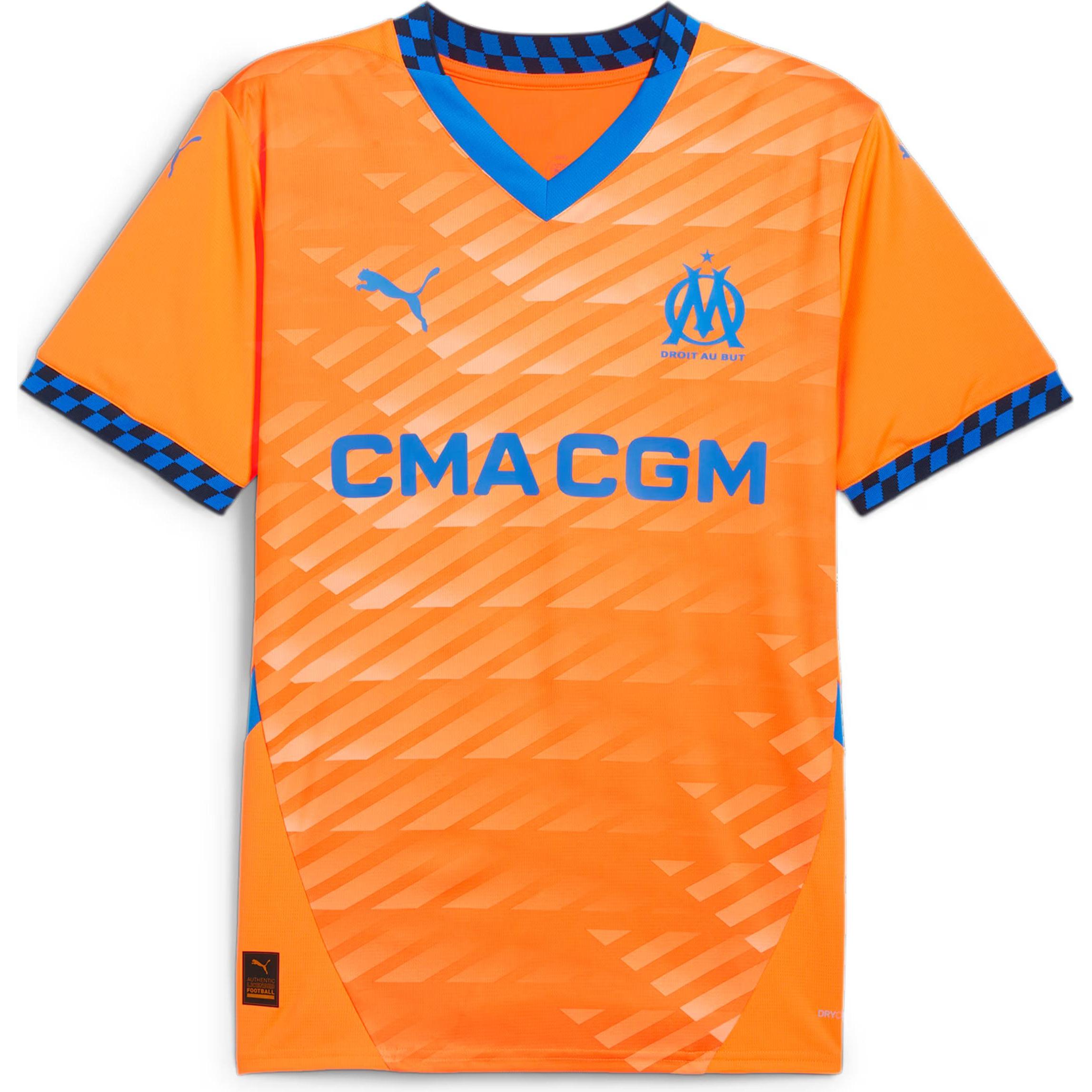 Puma, Herren, Fussballtrikot, OM Third Jersey Replica (S), Orange, S