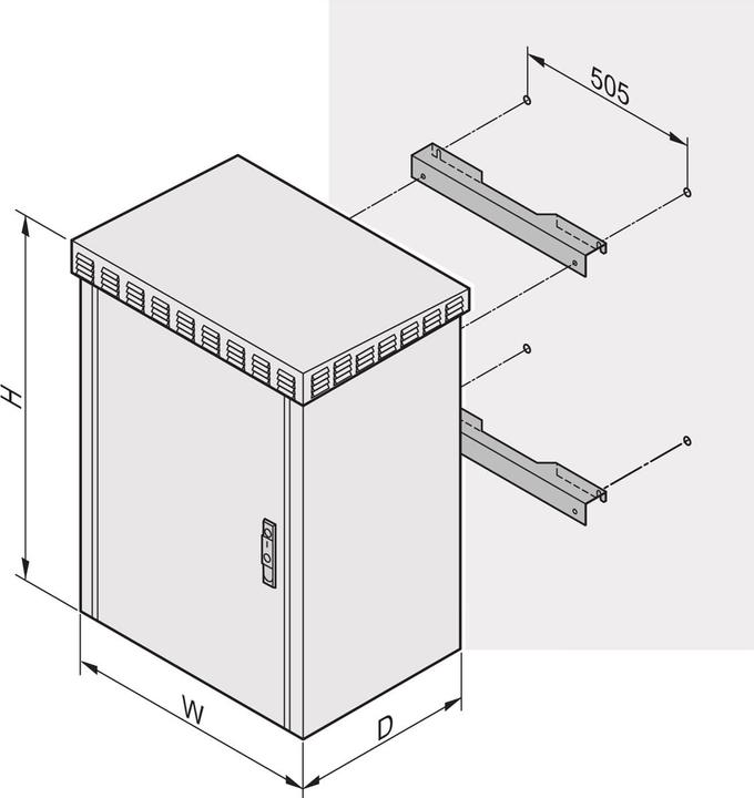 Actual product image Schroff Outdoor cabinet