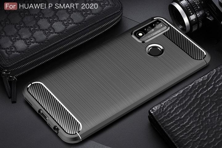 Actual product image Screenguard Huawei P Smart 2020 Cover Carbon Brushed Soft TPU (Huawei P Smart (2020))