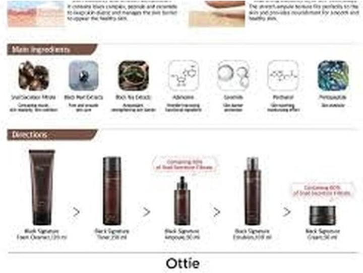 Actual product image Ottie Black Signature Ampoule Serum 50ml (50 ml)