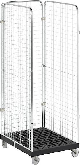 Produktbild eurokraft basic Rollbehälter mit Gitterwänden (500 kg, 1)