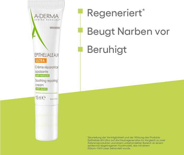 Produktbild A-Derma A derma Epitheliale A h Ultra Cra me Ra c paratrice (Haarpaste, 15 ml)