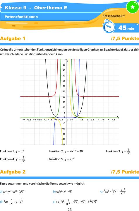 Produktbild Mathematik Klassenarbeitstrainer Klasse 9 - (Deutsch, Christian Hotop, Conrad Zimmermann, Philipp Reutter, 2017)