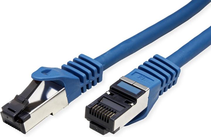 Actual product image Value Patchkabel Kat.8 S/FTP, blau, 1m LSOH, Litzenkabel, (PiMF- (CAT8.1, 1 m)