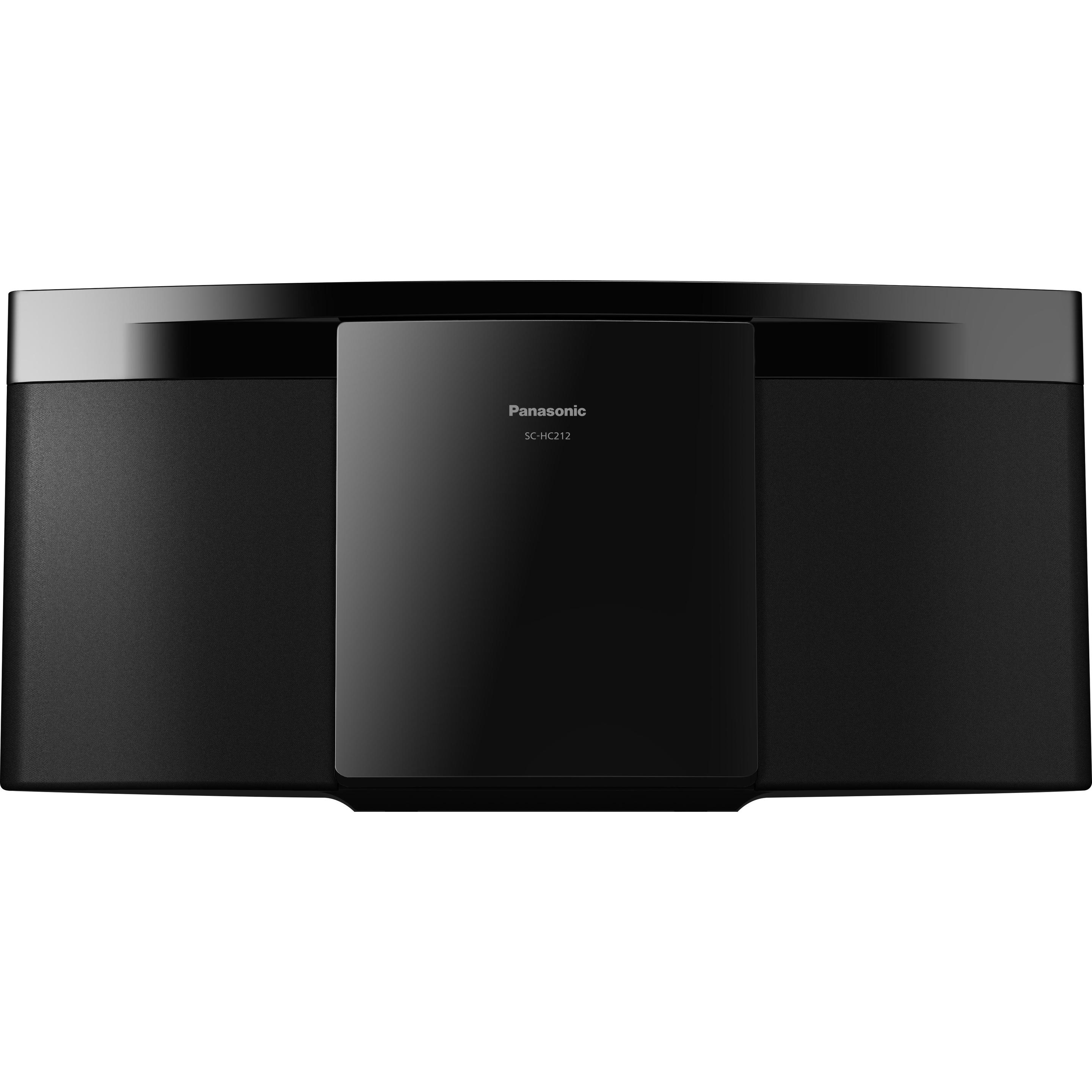 Panasonic SC-HC212 (Bluetooth, CD Player, 2x 10 W), Stereoanlage, Schwarz
