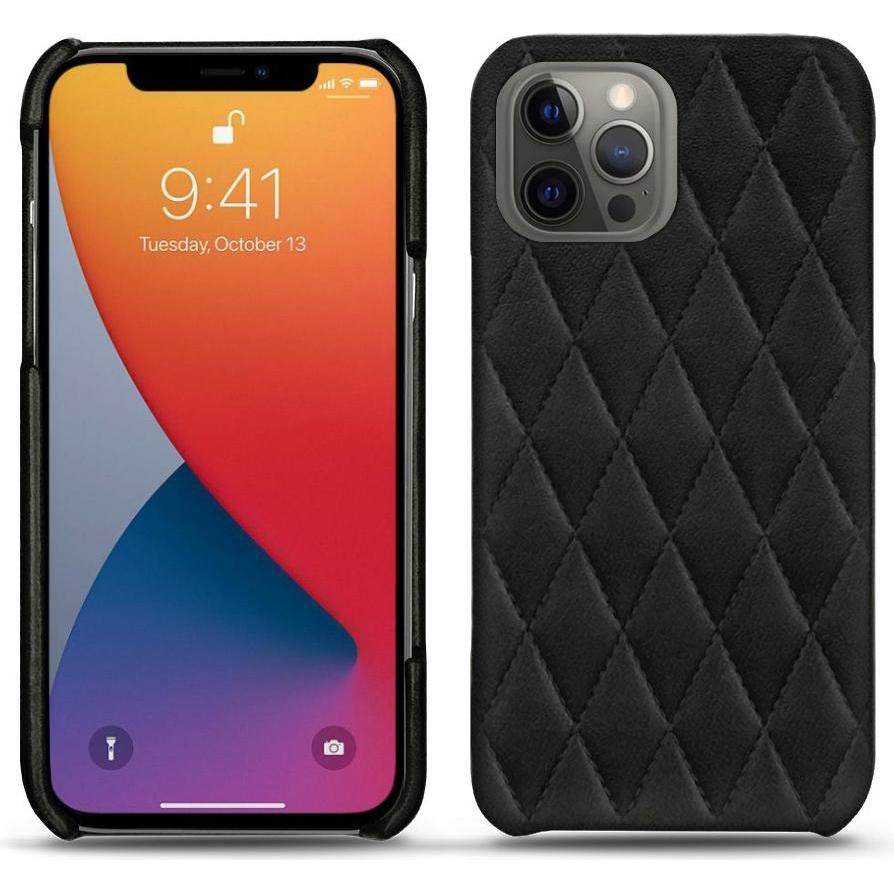 Noreve Lederschutzhülle (Apple iPhone 13 Pro), Smartphone Hülle, Schwarz