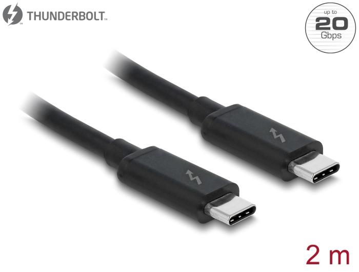 Produktbild Delock USB C – USB-C (2 m, USB 3.1, 60 W)