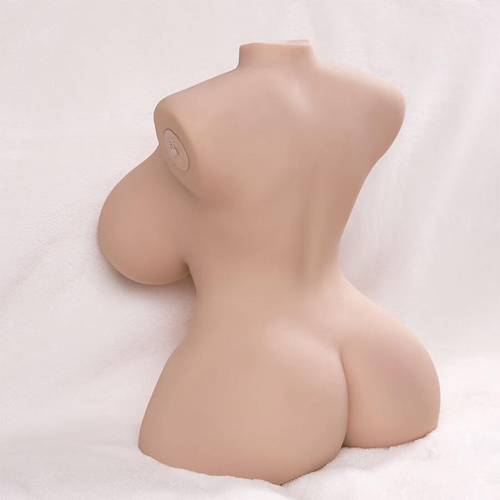 Actual product image Xise - Kleiner Stossender Realistischer Torso Mit Weiblicher Vibration 40 cm