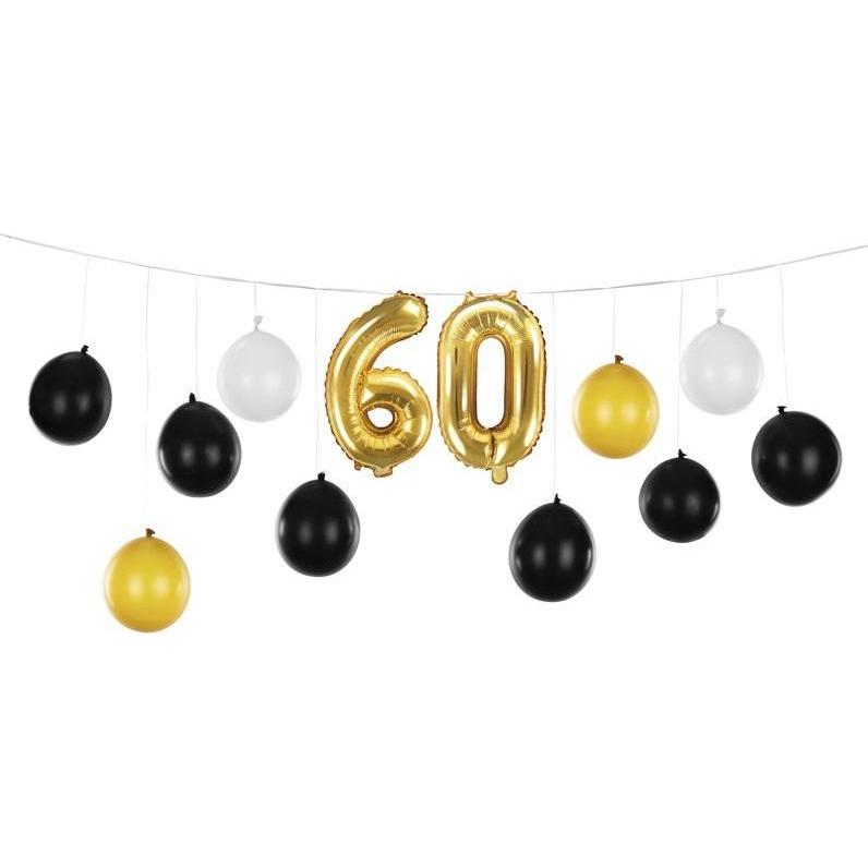 Partydeco Ballongirlande 60. Geburtstag - DIY (1x) (GBN20-60-019)