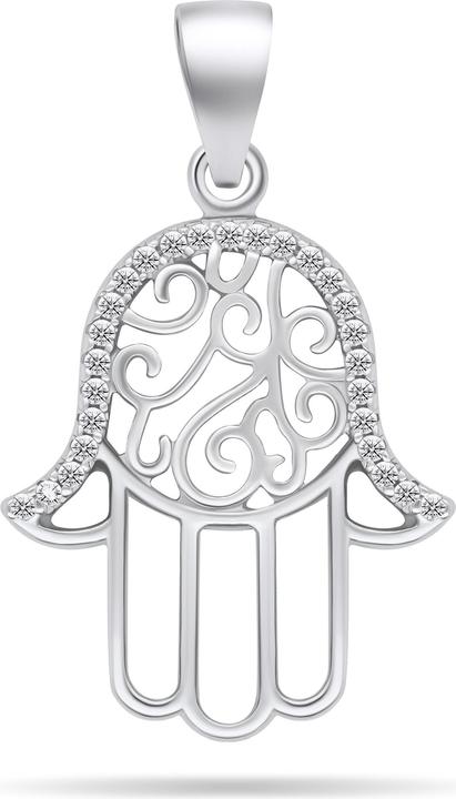 Immagine prodotto Brilio Argento - Ciondolo in argento con zirconi chiari Hamsa PT103W