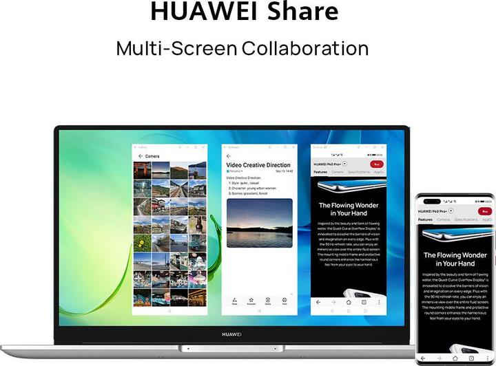 Actual product image Huawei MateBook D15 Ryzen 7 512GB (15.60", AMD Ryzen 7 5700U, 16 GB, 512 GB)