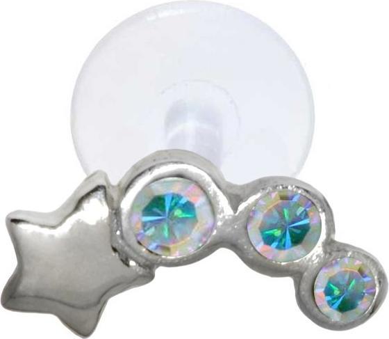 Multicolor, silvery, Transparent