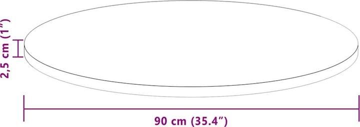Produktbild vidaXL Moderne Möbel (90 x 90 x 2,5 cm)