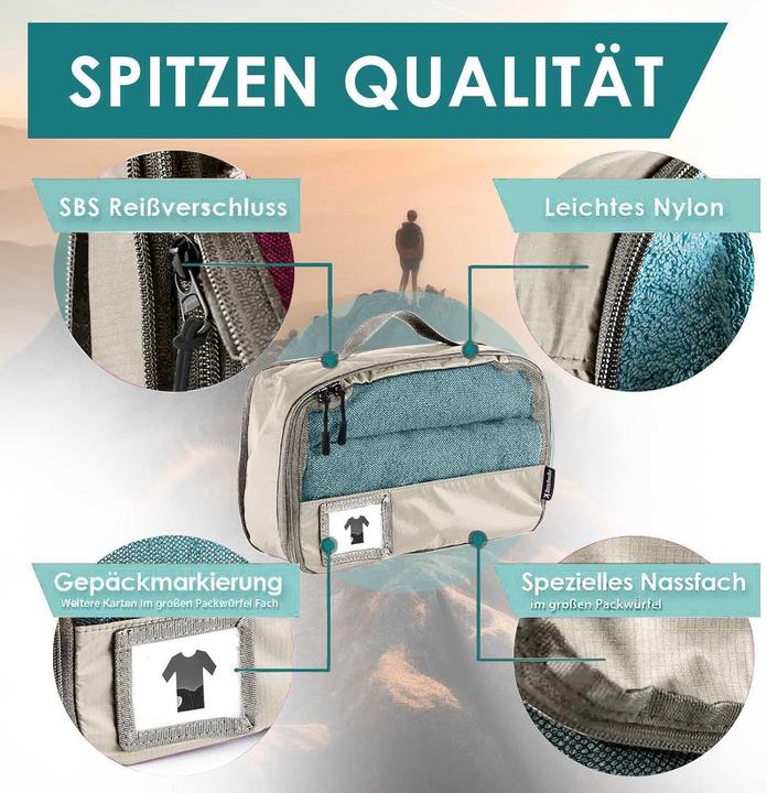 Produktbild Seeschwalbe 6-teiliges Packwürfel-Set mit Kompression