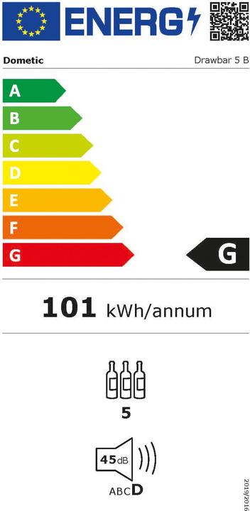 Energie-Label Dometic Wijnkoeler Drawbar5b
