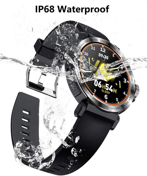 Actual product image Monkeylectric Full-Screen Touch Smart Watch with Heart Rate Monitor and IP68 Waterproof
