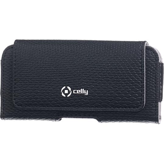 Celly STYLEXL03 custodia per cellulare Custodia a sacchetto Nero, Cordino per smartphone, Nero