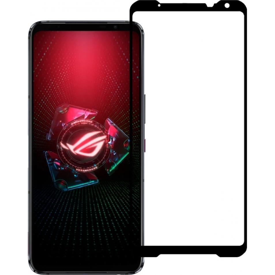 Screenguard Asus ROG Phone 5 Full Screen Panzerglas Schutzfolie 2.5D 9H (1 Stück, Asus ROG Phone 5), Smartphone Schutzfo...