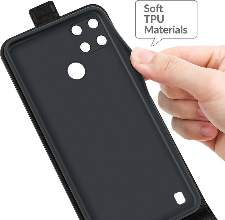 Actual product image Cazy Flip cover compatible with Realme C21Y/C25Y - foldable imitation leather - (Realme C21Y, Realme C25Y)