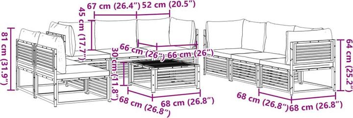 Produktbild vidaXL Garten Sofagarnitur