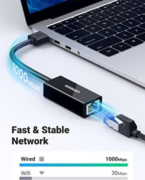 Immagine prodotto Ugreen Adattatore USB 3.0 Gigabit Ethernet per PC Mac Chromebook (USB 3.0)