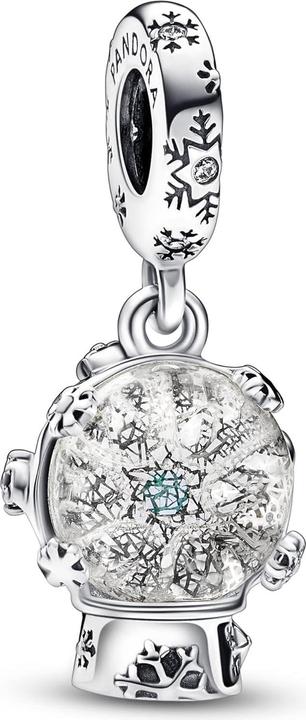 Produktbild Pandora Schneeflocke Schneekugel (Emaille, Silber 925)