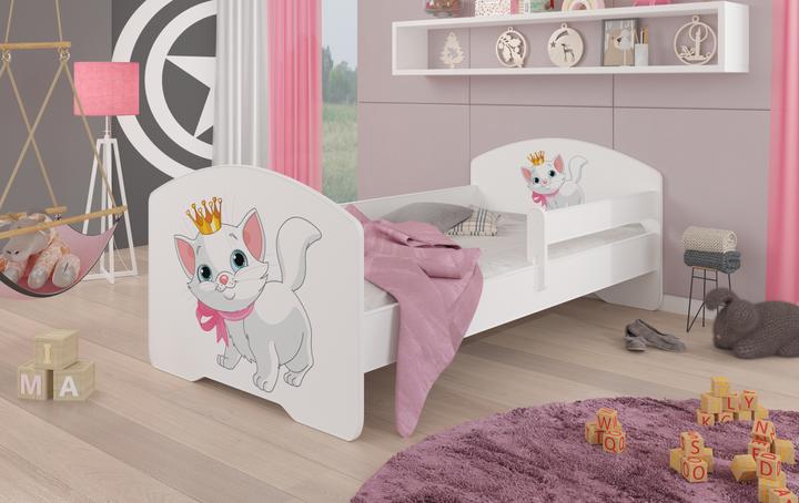 Produktbild ADRK Furniture Bett mit Matratze und Geländer PEPE CAT 160X80 (160 x 80 cm)