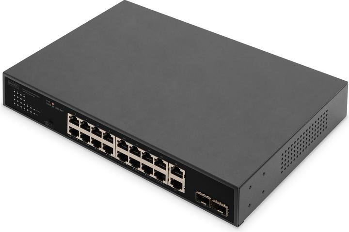 Digitus 16+2 Port 10/100/1000 Mbps + 2 Gigabit SFP PoE Switch (18 ports)