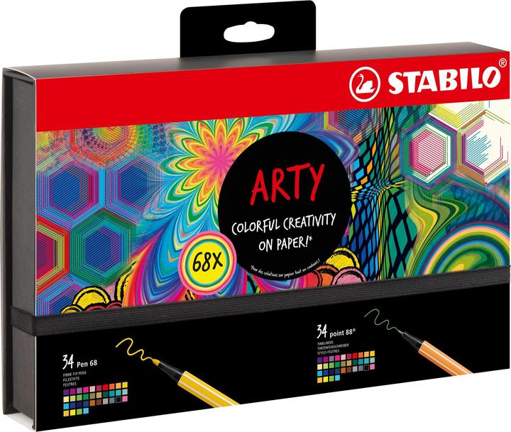 Image du produit STABILO Pen68 & Point 88 Arty (Multicolore, 68 x)