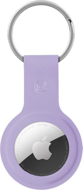 Crong Silicone Case with Key Ring – Brelok do Apple AirTag (fioletowy)