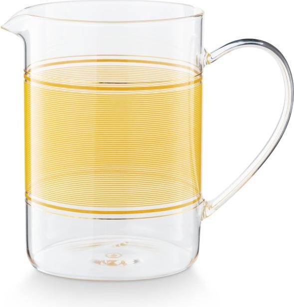 Actual product image PIP Studio Chique glass jug yellow 1.6l (1.60 l)