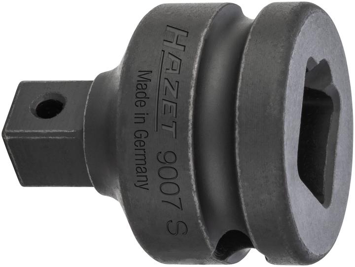 HAZET Reduzierstück 9007S ∙ Vierkant12,5 mm (1/2 Zoll) ∙ Vierkant 10 mm (3/8 Zoll)