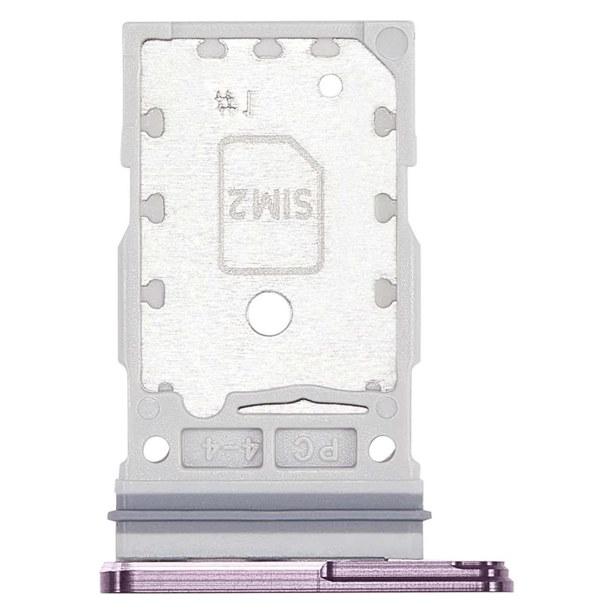Samsung Dual Nano SIM Halter S23 Ultra (SIM-Halterung), Mobilgerät Ersatzteile, Violett
