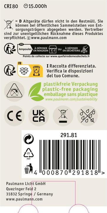 Produktbild Paulmann Floating Shine AGL (E27, 60 lm, 1 x)