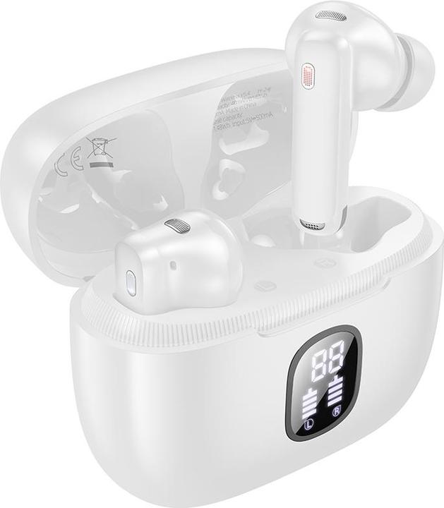 Borofone Bluetooth-Kopfhörer TWS FQ7 Treasure ANC+ENC weiss (7 h, Wireless)