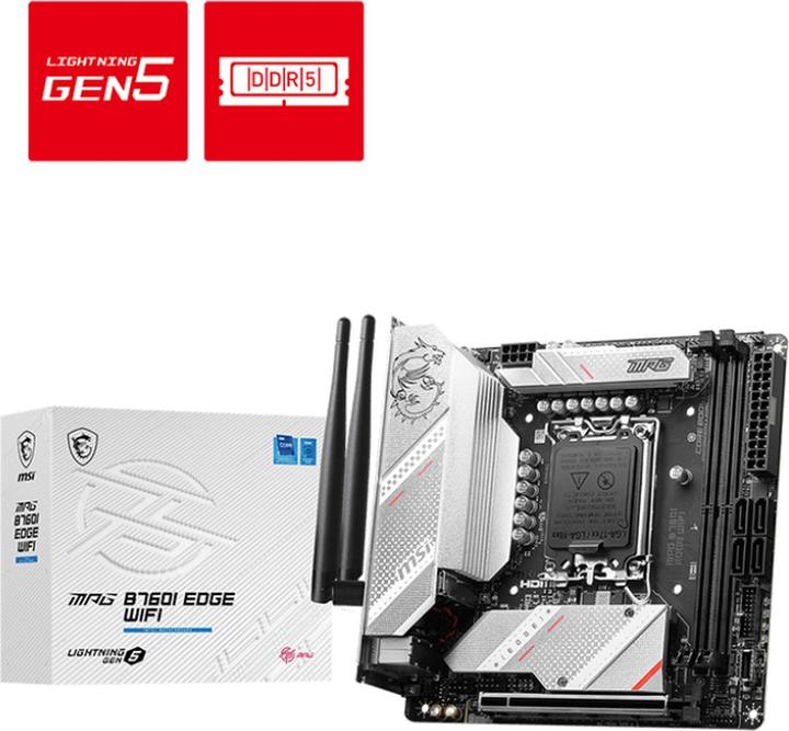Image du produit MSI MPG B760I EDGE WIFI (LGA 1700, Intel B760, Mini-ITX)