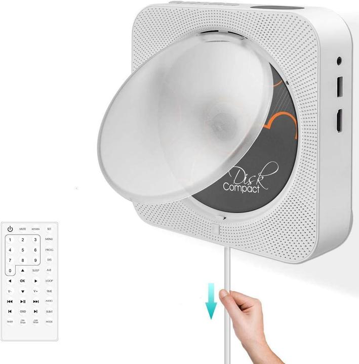 Actual product image Adirigo Tragbarer DVD-/CD-Player mit Bluetooth & HDMI (Portable DVD player)