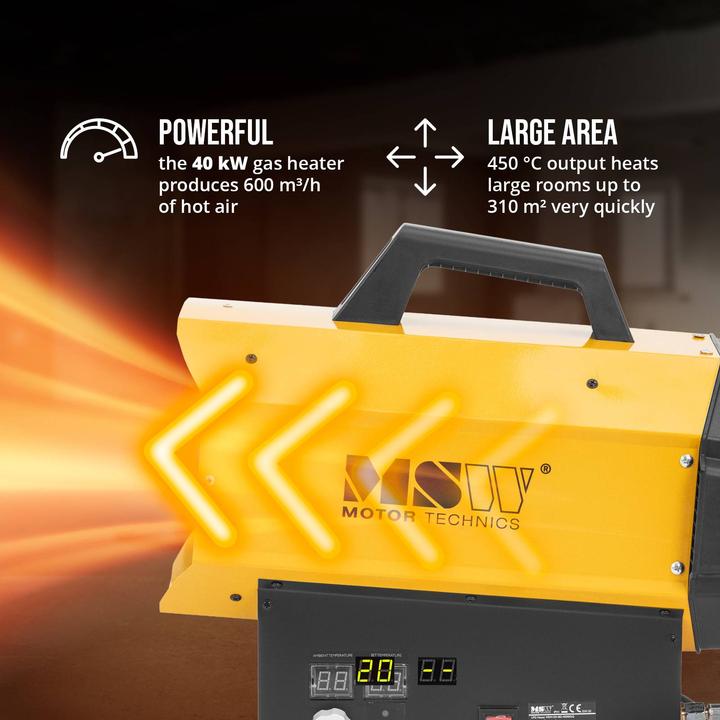 Image du produit MSW Canon à air chaud - 40 kW - 310 m²