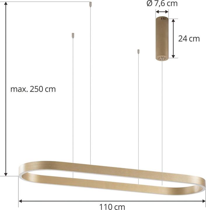 Actual product image Lucande Melinay (5700 lm)