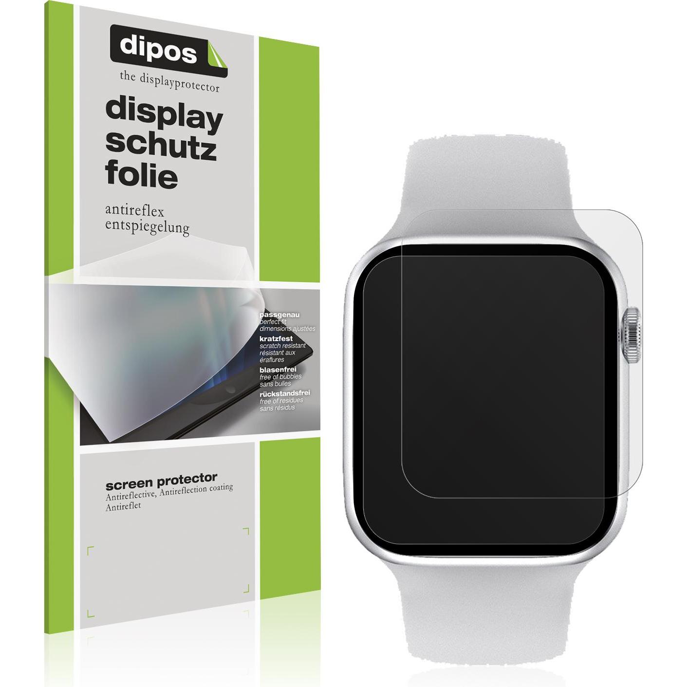 Dipos Displayschutzfolie Antireflex, Smartwatch Schutzfolie, Transparent